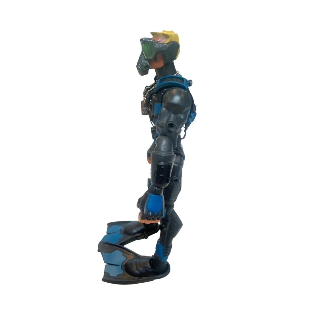 Action Figure Diver Scuba Gear Mask Flippers Blue‎ Black Toy Collectible